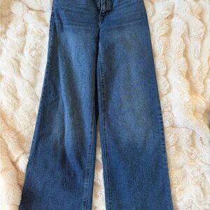 Classic Blue Wide-Leg Jeans